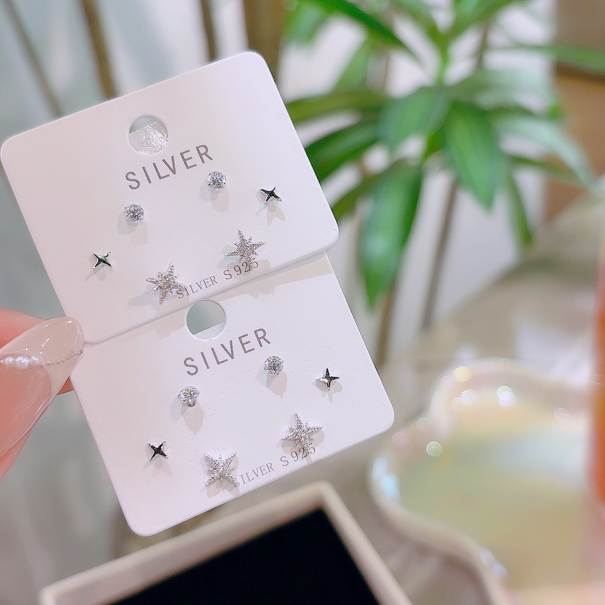 Massivsilber Ohrringe Süß Weihnachten Silber