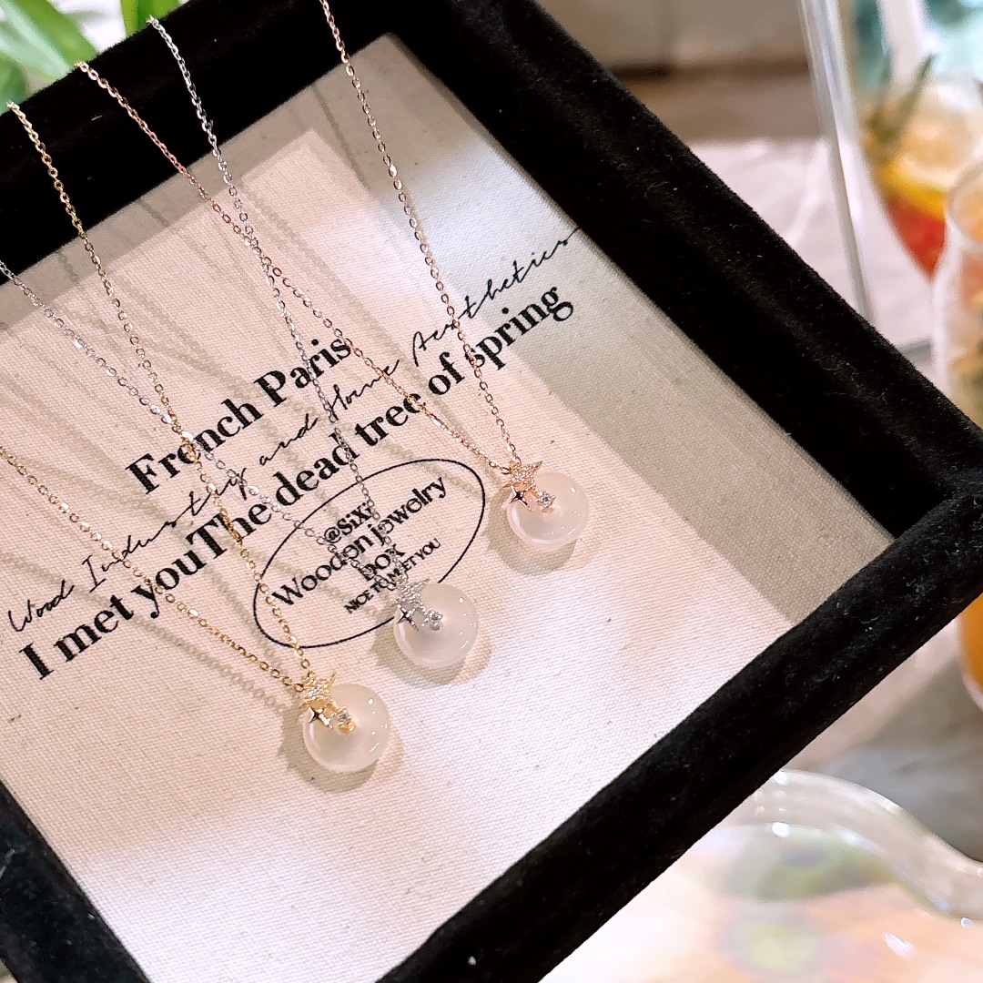 S925 Sterling Silver Necklace Korean Style Housewarming Silver