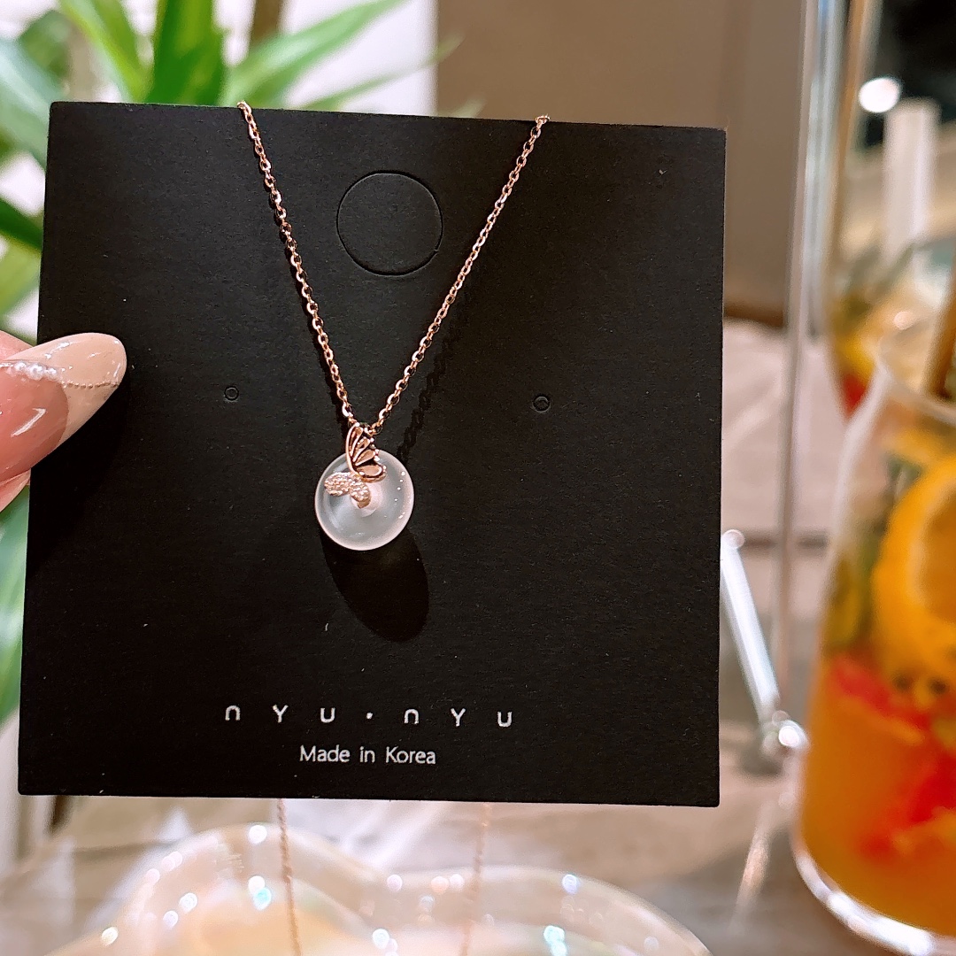 S925 Sterling Silver Necklace Light Luxury Anniversary Silver