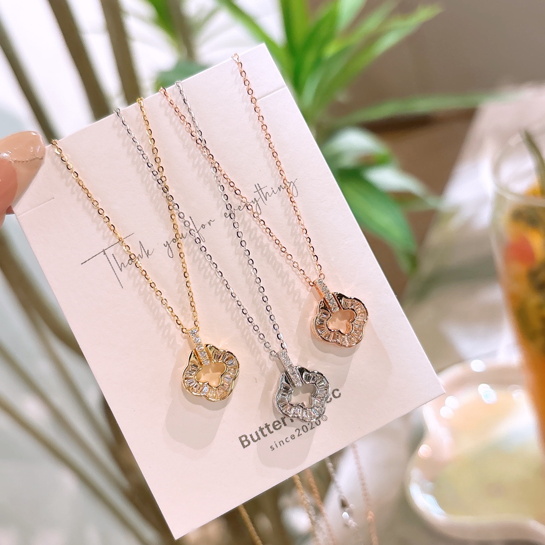 Massivsilber Kette Leichter Luxus Geständnis Silber