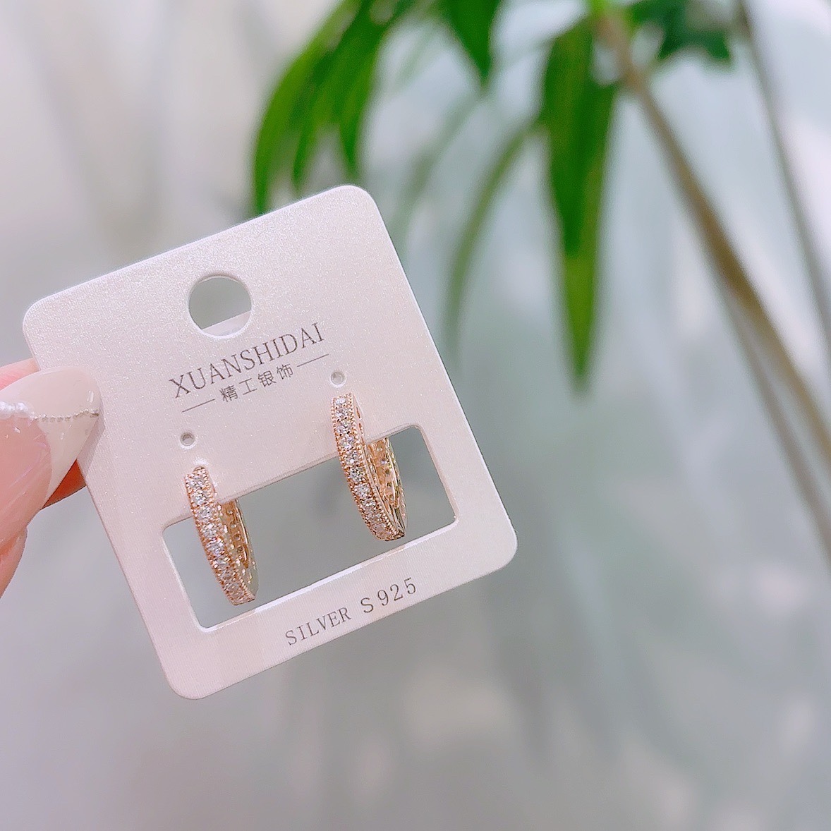 925 Silver Ear Cuffs Gentle Party Gold