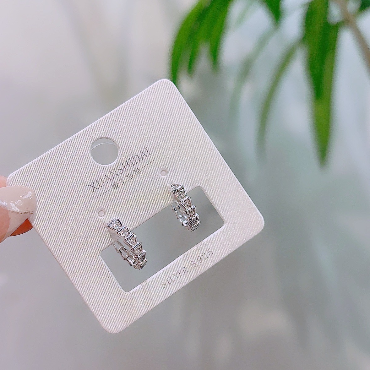 925 Silver Ear Cuffs Light Luxury Father's Day Silver