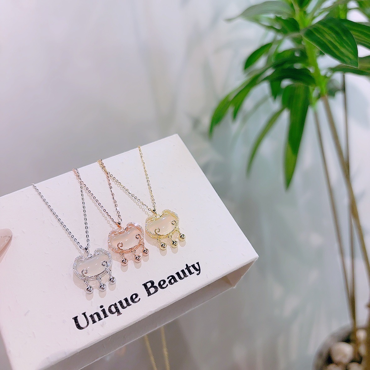 925 Silver Necklace Girly Mother's Day Gold