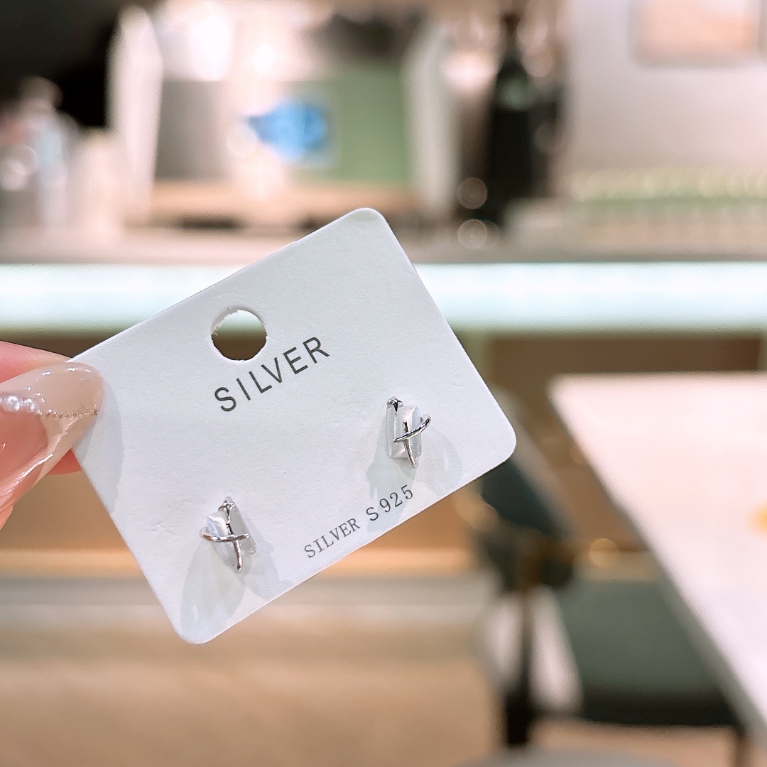 Hypoallergenic Silver Earrings Cute Spring Festival Gold