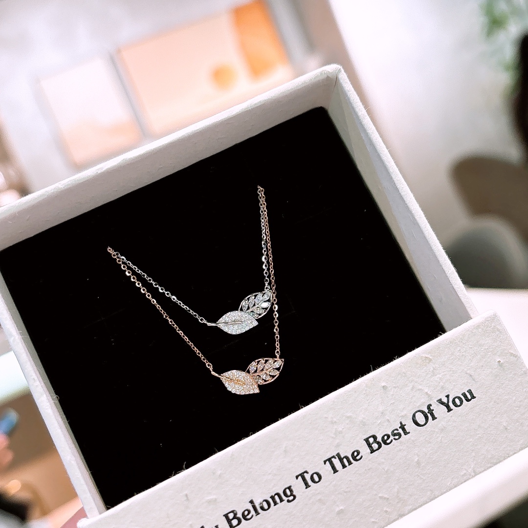 Fine Silver Necklace Korean Style Valentine's Day Gold