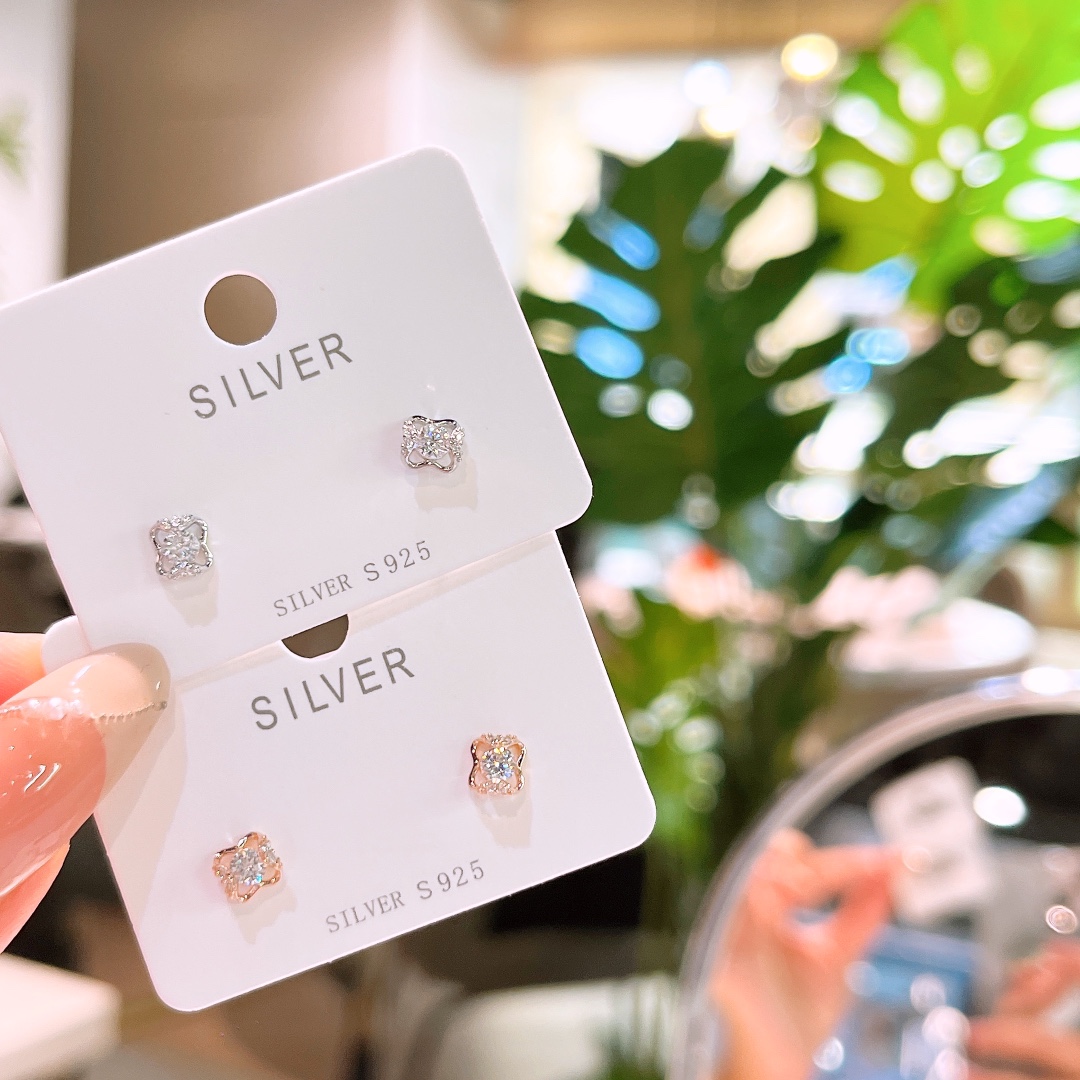 925 Silver Earrings Minimalist Wedding Favor Silver