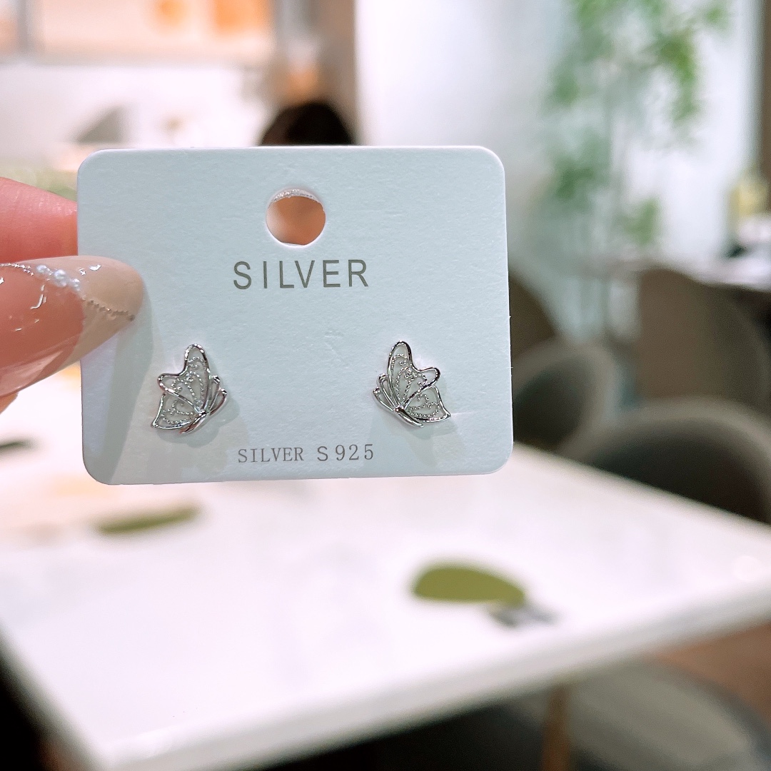 925 Silver Earrings Minimalist Bestie Gift Silver