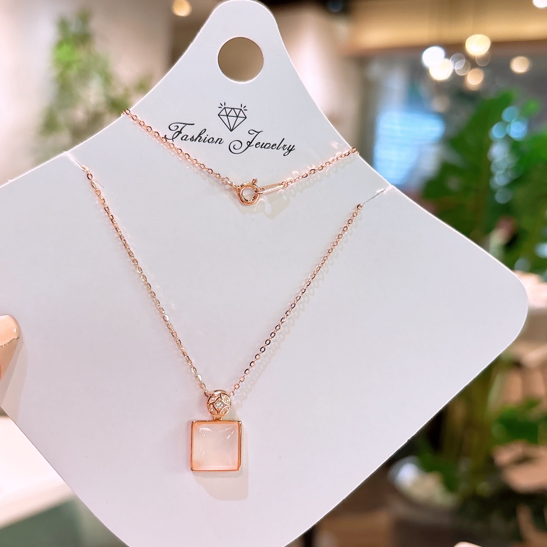 Fine Silver Necklace Ins Style New Year Gold