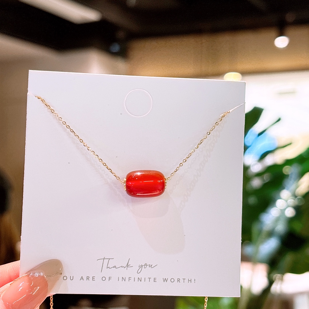 Low Allergy Silver Necklace Artistic Spring Festival Silver