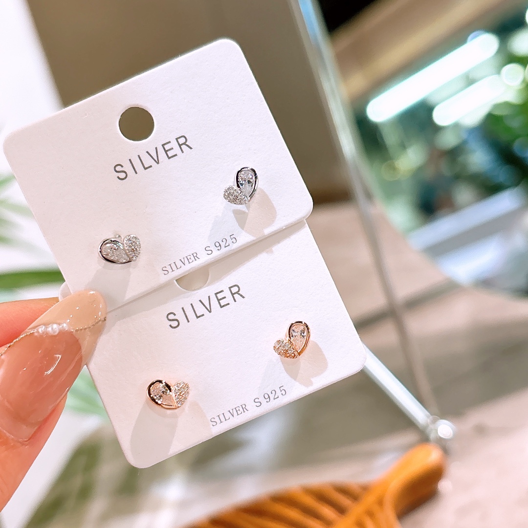 Solid Silver Earrings Minimalist Travel Silver