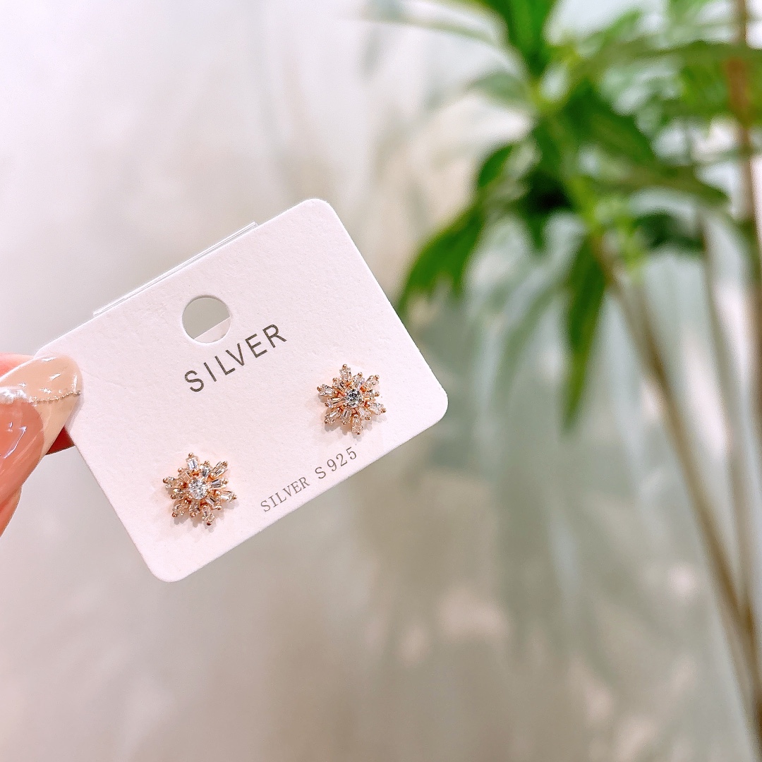 925 Silver Earrings Sweet & Cool Mother's Birthday Silver