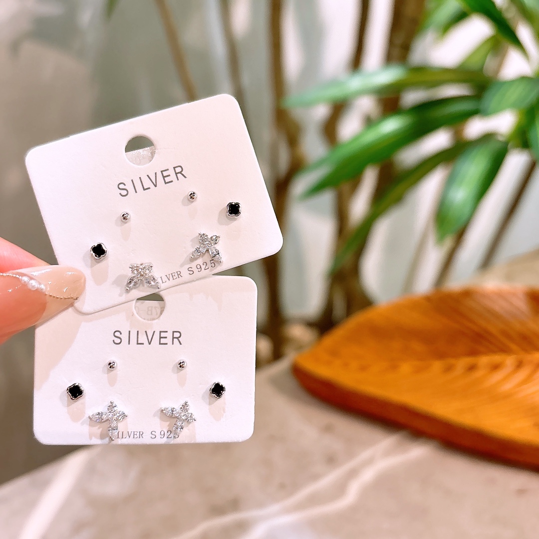 Hypoallergenic Silver Earrings Ins Style Bestie Gift Gold