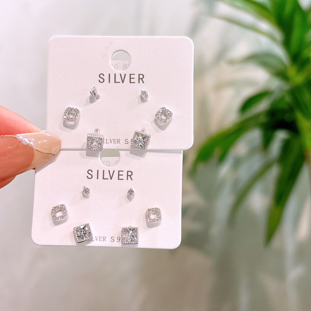 Solid Silver Earrings Delicate Anniversary Gold