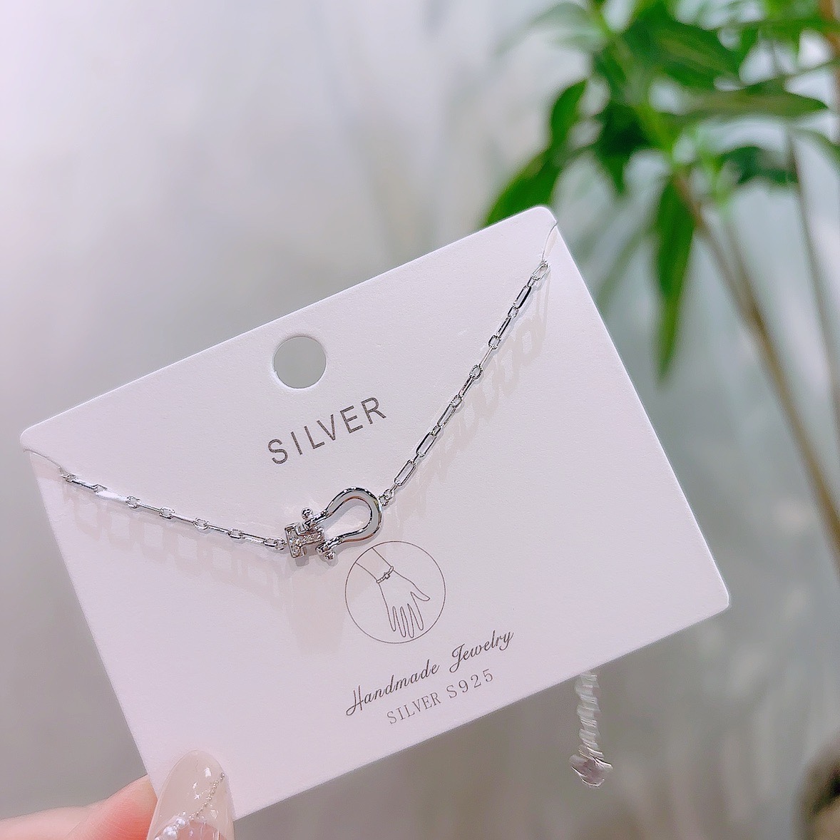 ミニマリスト低アレルギー銀ブレスレットゴールド クリスマス