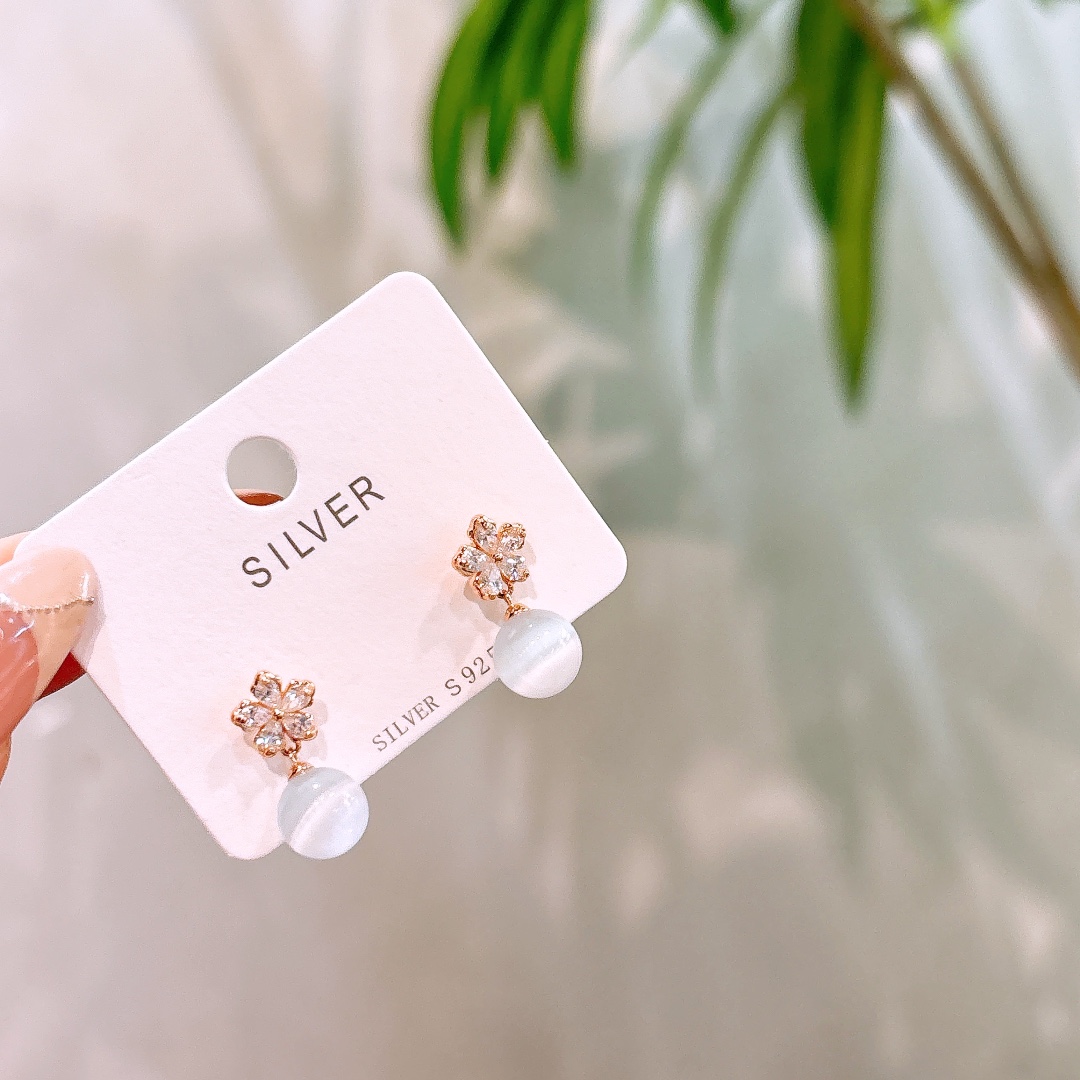 High Polish Silver Earrings Chic Mother's Birthday Silver