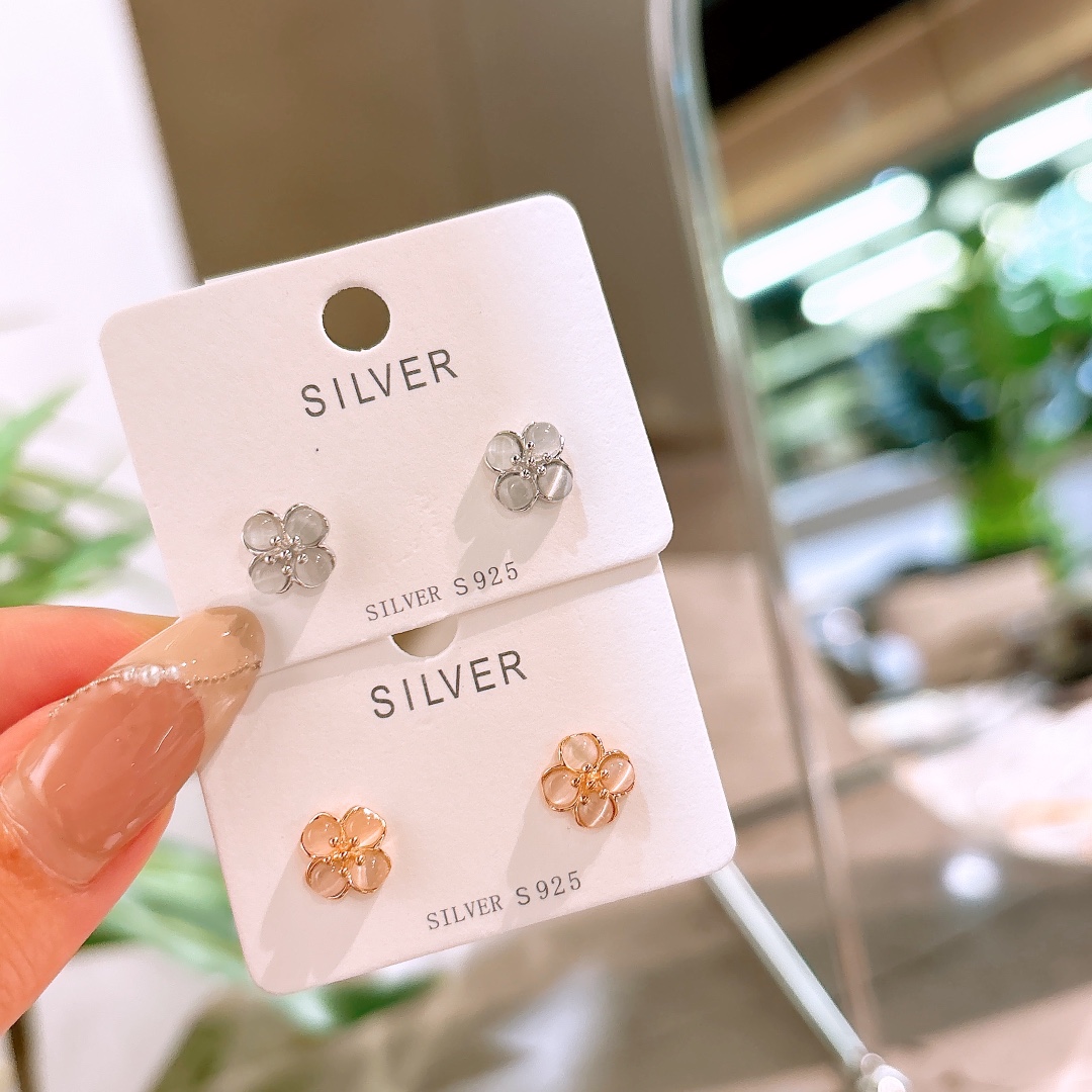 Hypoallergenic Silver Earrings Intellectual Mother's Day Gold