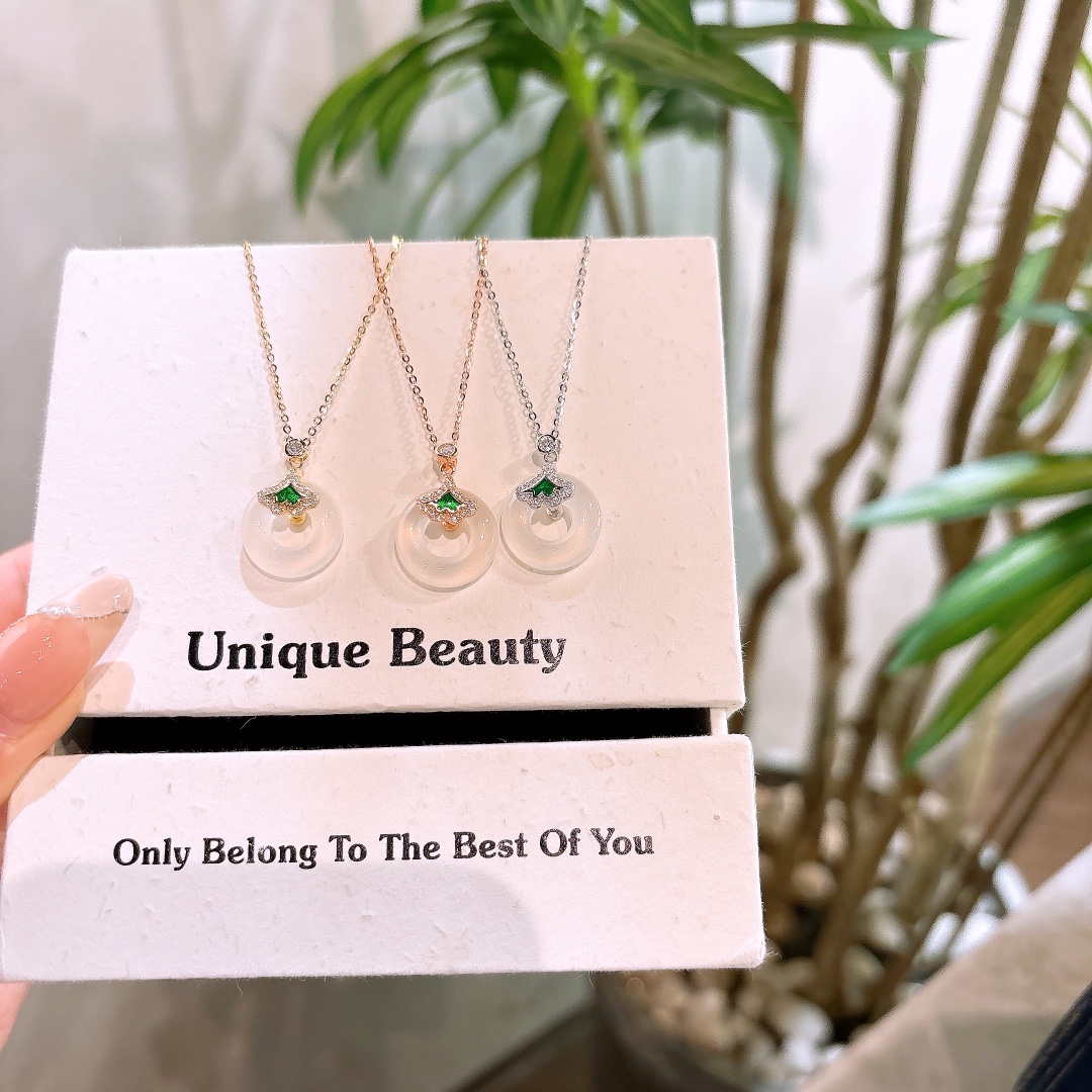 Solid Silver Necklace Girly Spring Festival Gold