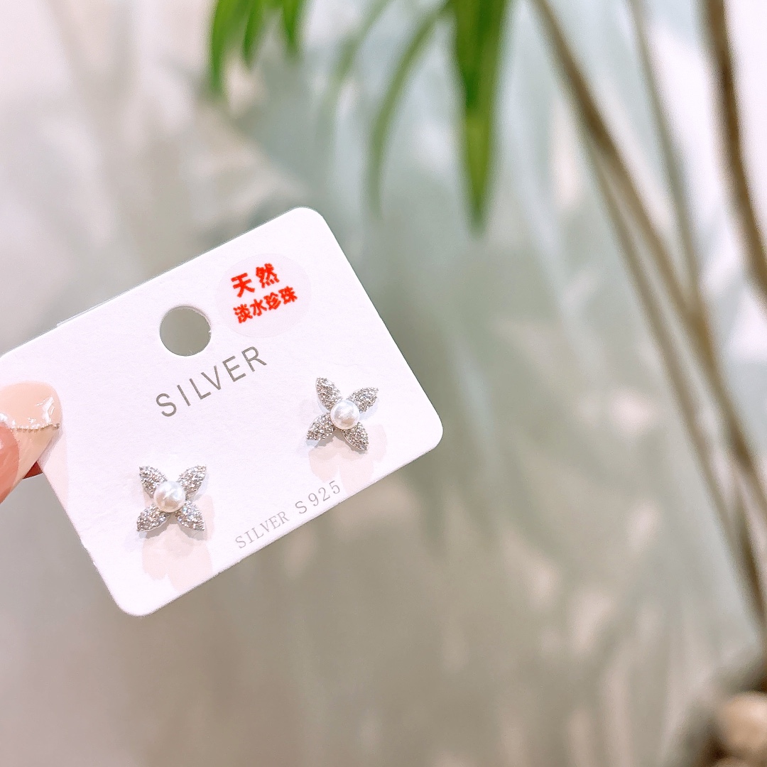 Low Allergy Silver Earrings Artistic Wedding Registration Gold