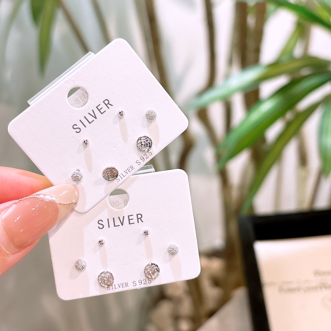 High Polish Silver Earrings Cute Anniversary Gold