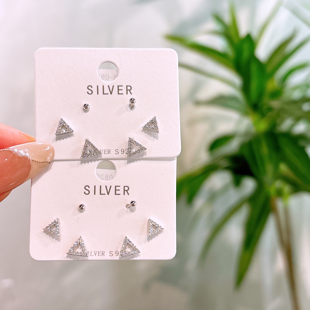 Solid Silver Earrings Sweet Gift for Her Silver