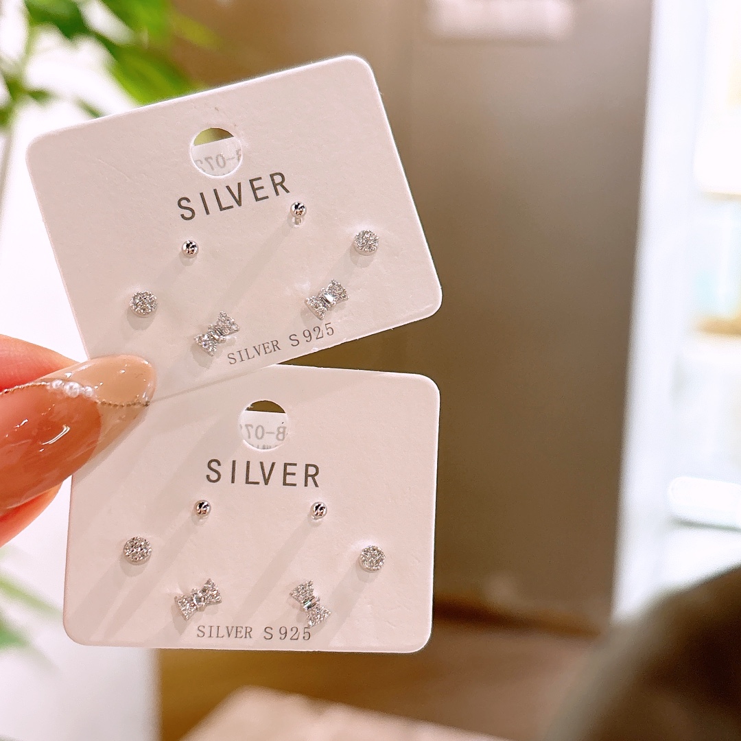 Solid Silver Earrings Elegant Housewarming Silver