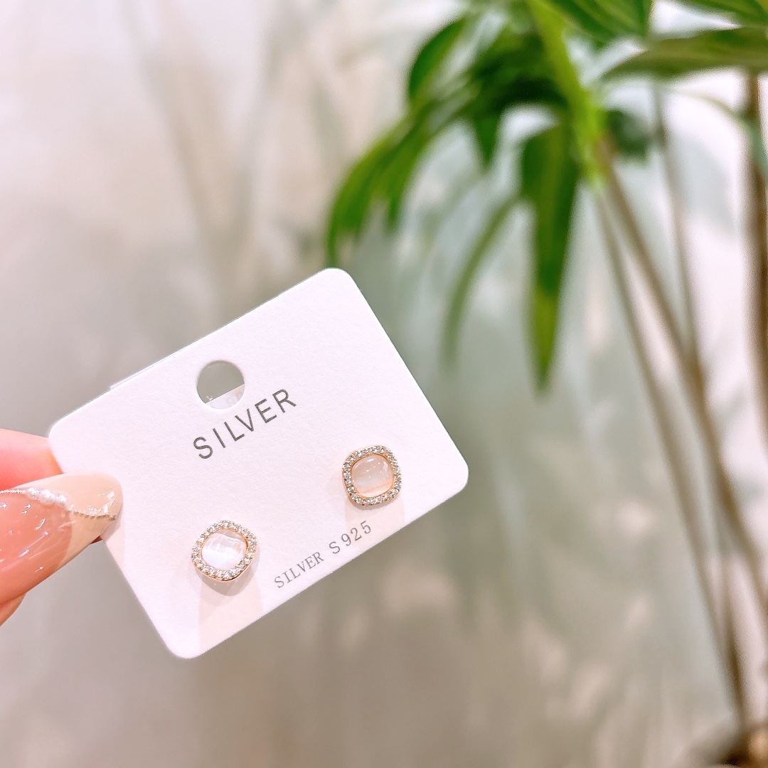 ラグジュアリー高品質シルバーイヤリングゴールド 母の誕生日