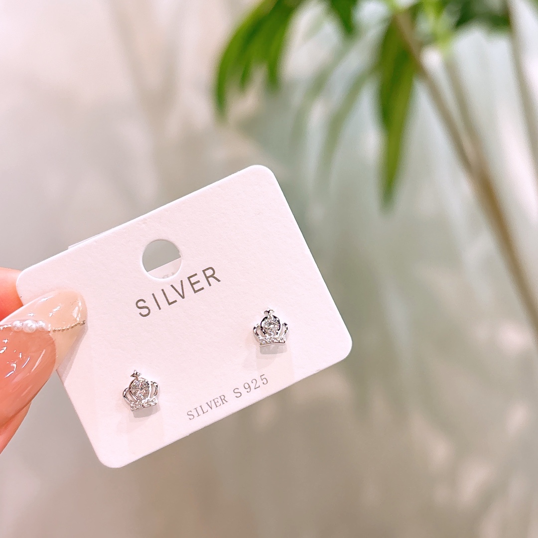 Solid Silver Earrings Lively Housewarming Gold