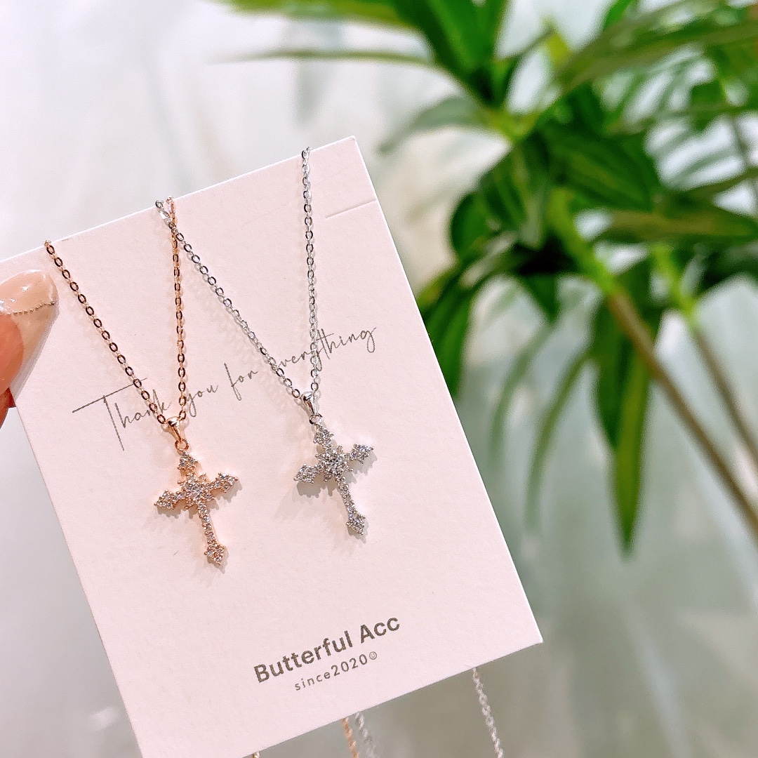 S925 Sterling Silver Earrings & Necklace Set Sweet Annual Party Silver