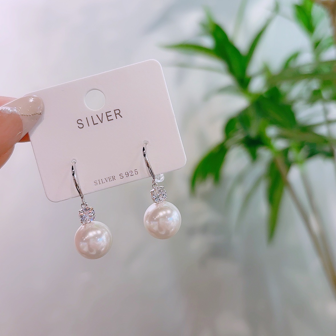Low Allergy Silver Drop & Thread Earrings Playful Bestie Gift Gold