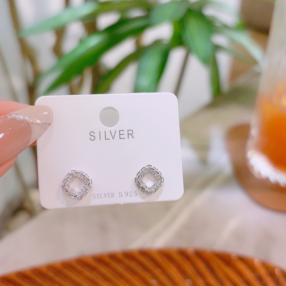 S925 Sterling Silver Earrings Ultra Minimal Anniversary Gold