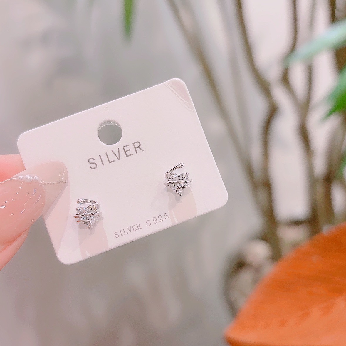 Fine Silver Earrings Ethereal Proposal Gold