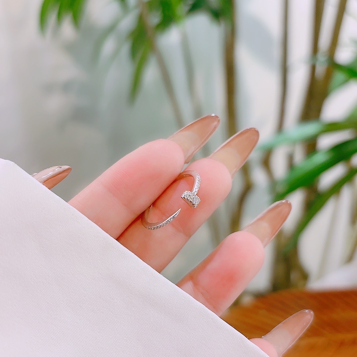 Nickel Free Silver Ring Korean Style Self-love Silver