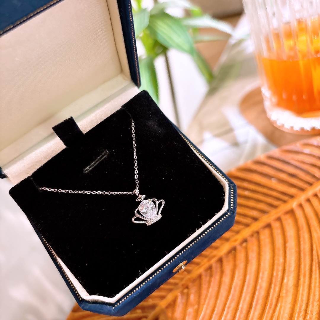 S925 Sterling Silver Necklace Ethereal Wedding Registration Gold