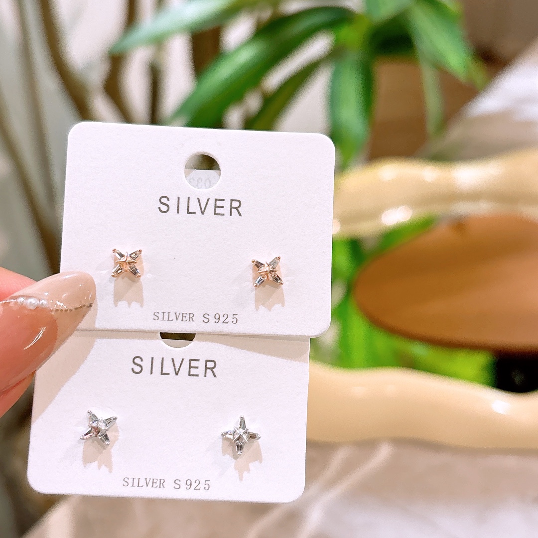 Low Allergy Silver Earrings Forest Annual Party Silver