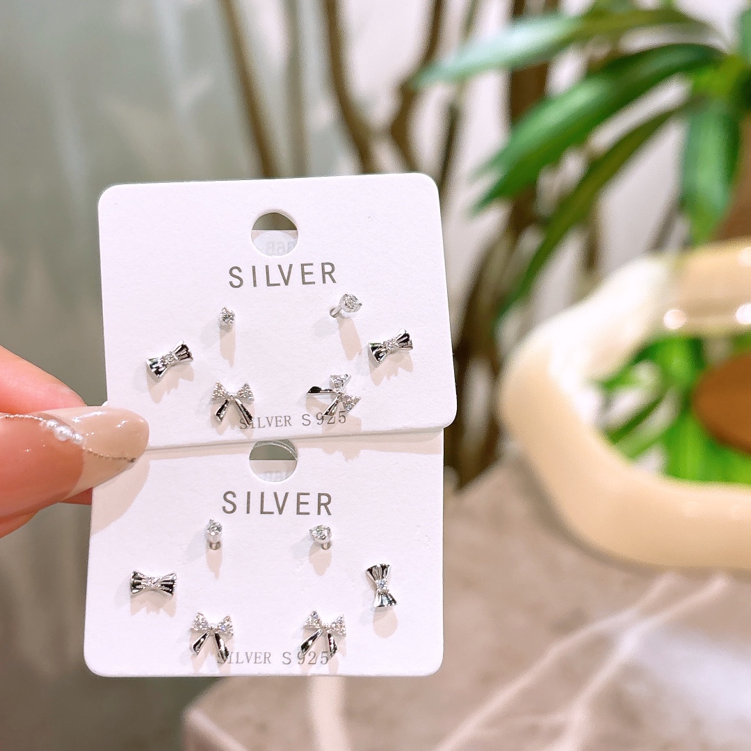 Fine Silver Earrings Romantic Christmas Gold