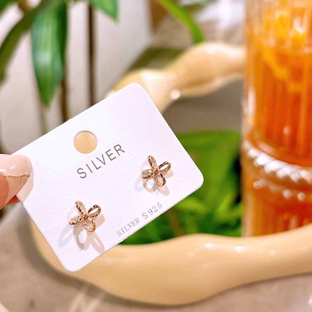 High Polish Silver Earrings Minimalist New Year Silver