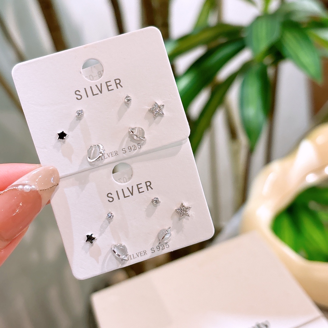 Fine Silver Earrings Sweet Wedding Registration Silver