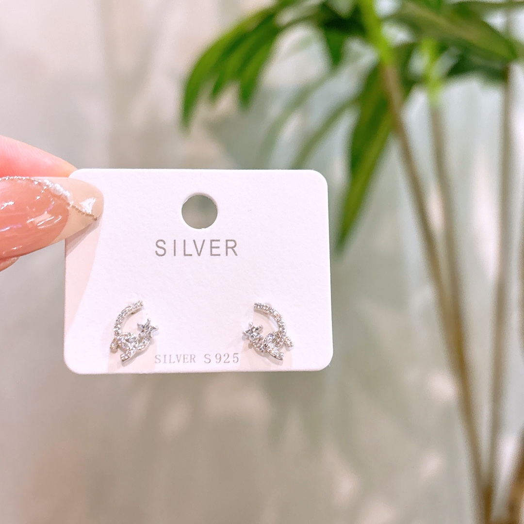 High Polish Silver Earrings Vintage Date Night Gold