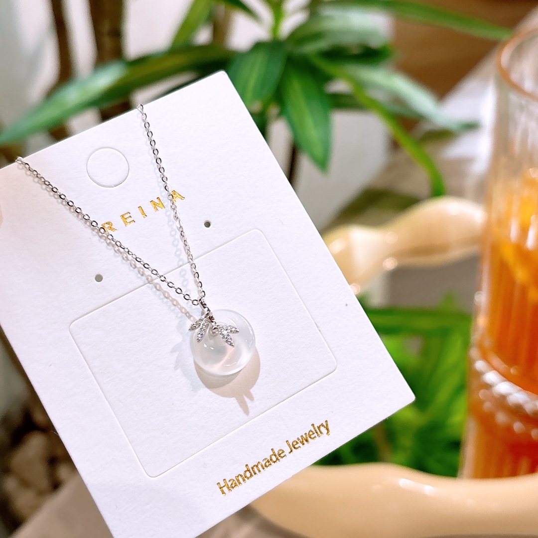 S925 Sterling Silver Necklace Gentle Banquet Gold