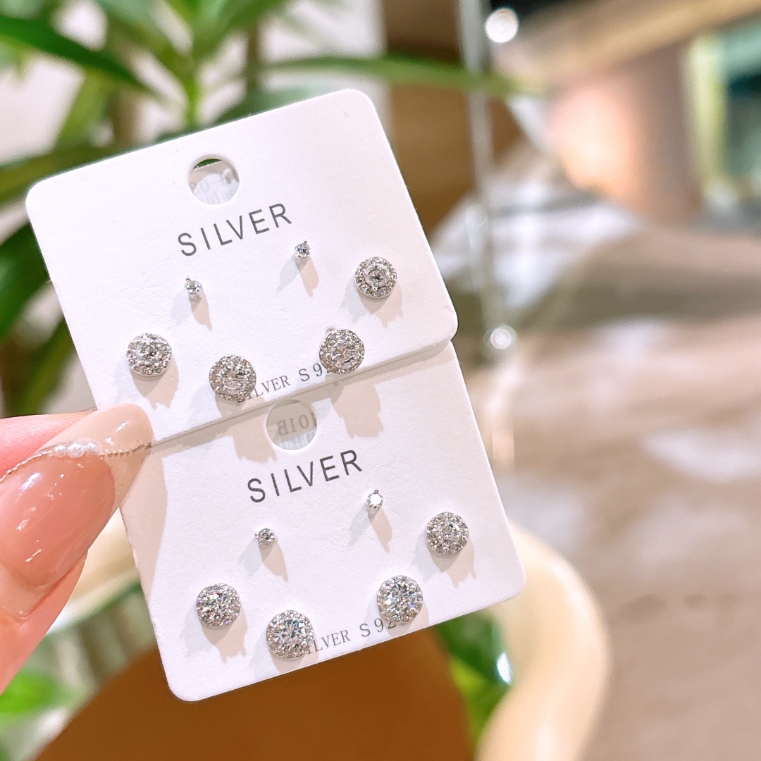 S925 Sterling Silver Earrings Sweet Housewarming Gold