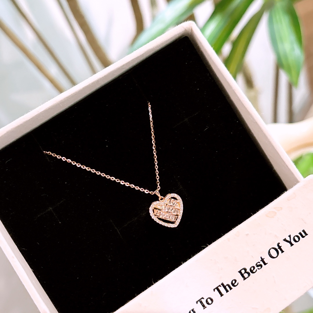 繊細S925スターリングシルバーネックレスゴールド 母の日