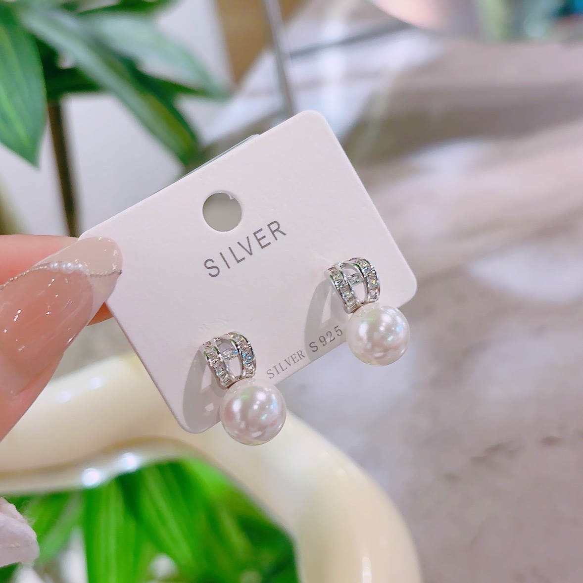 Low Allergy Silver Earrings Fashion Wedding Silver