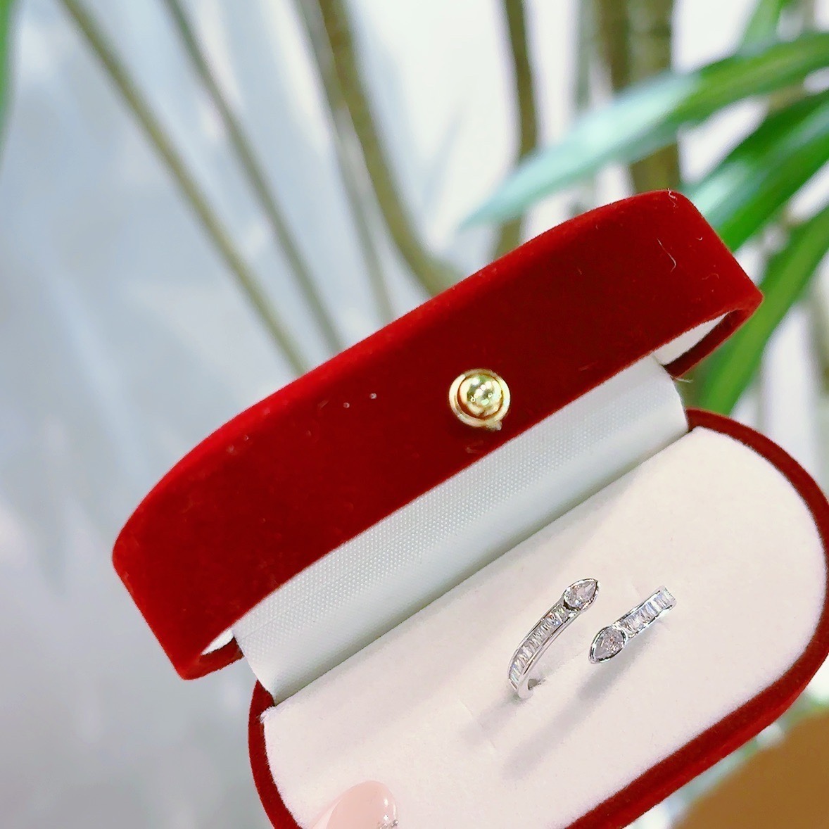 925 Silver Ring Fashion Graduation Gold