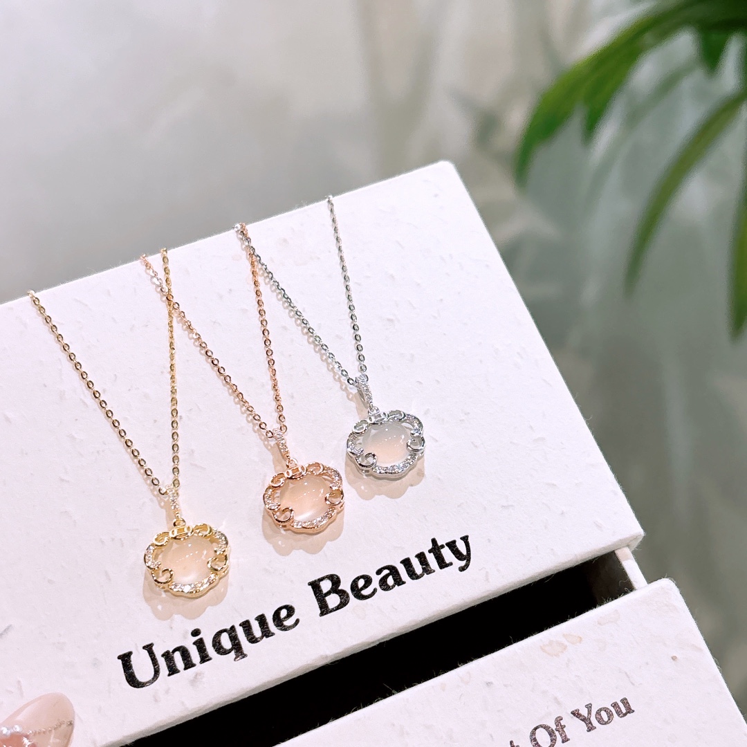 S925 Sterlingsilber Kette Instagram-Stil Muttertag Gold