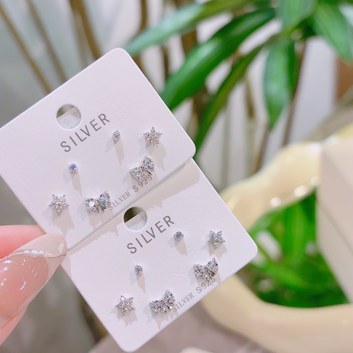 Nickel Free Silver Earrings Chic Wedding Registration Gold