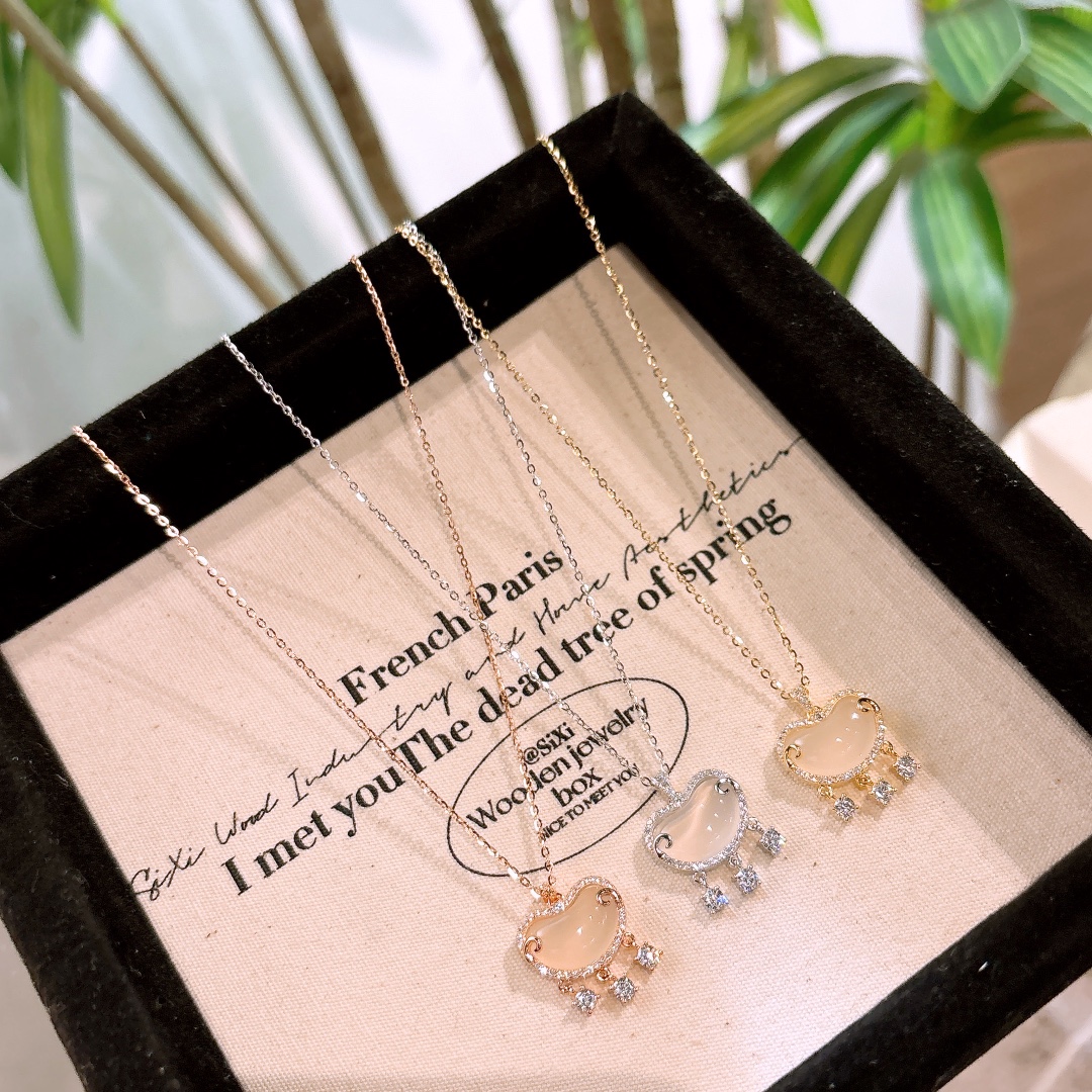 Hypoallergenic Silver Necklace Girly Gift for Her Silver