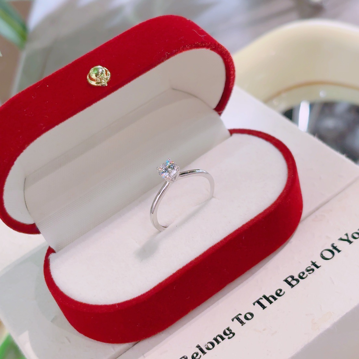 S925 Sterling Silver Ring French Father's Day Gold