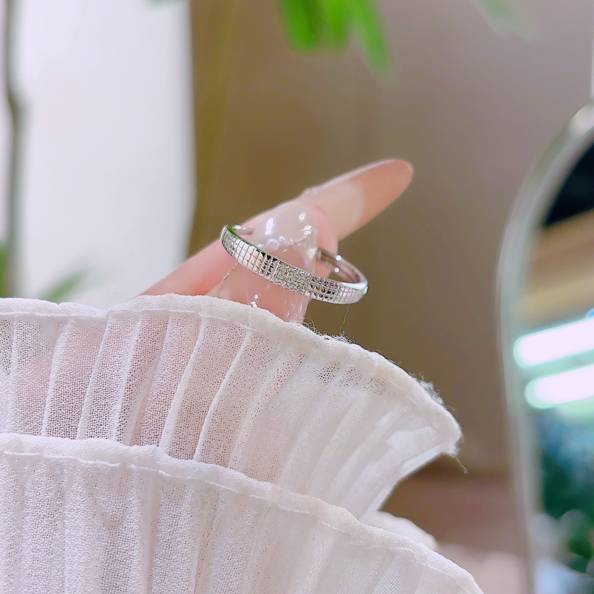 インスタ風純銀リングシルバー 母の日