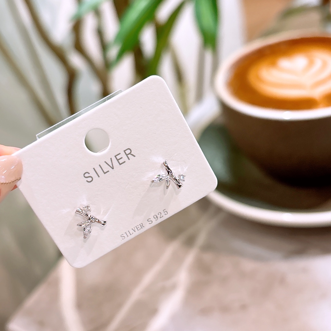 925 Silver Earrings Fresh Self-love Gold