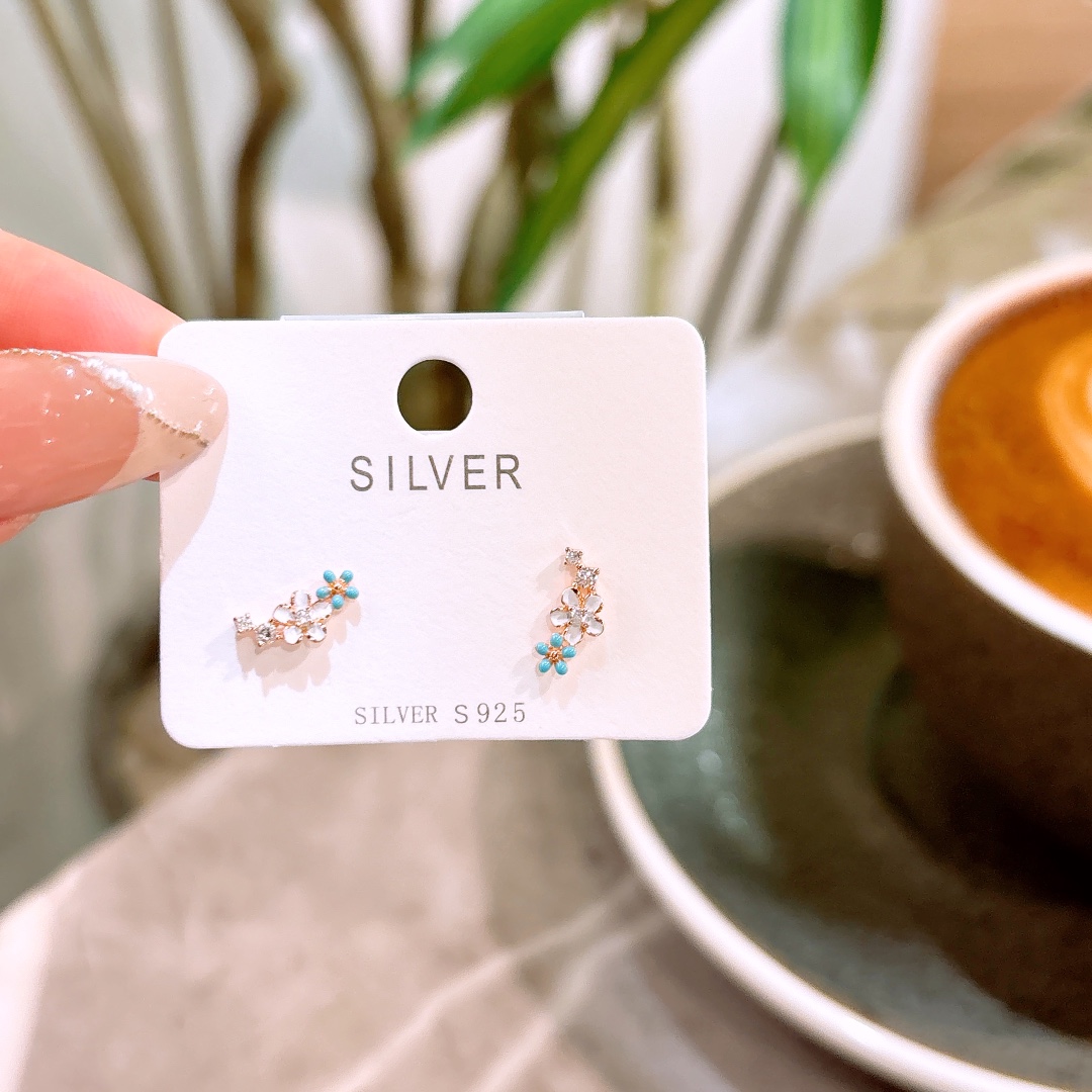 High Polish Silver Earrings Ultra Minimal Birthday Gold